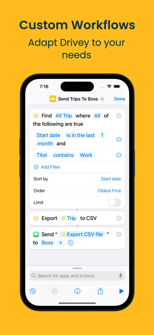Drivey app CarPlay and car assignment