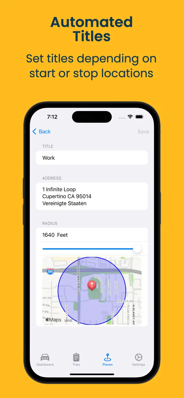 Drivey app export and trip history